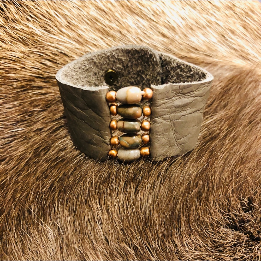 Handmade leather bracelet